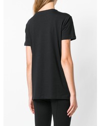 T-shirt girocollo con borchie nera di Versace Jeans
