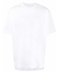 T-shirt girocollo con stampa cachemire bianca di Givenchy