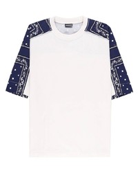T-shirt girocollo con stampa cachemire bianca di Jacquemus