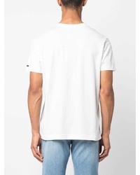 T-shirt girocollo con stampa cachemire bianca di Etro