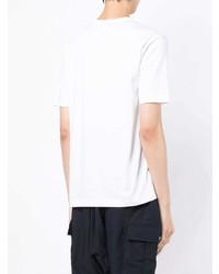 T-shirt girocollo con stampa cachemire bianca di Junya Watanabe MAN