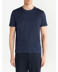 T-shirt girocollo con stampa cachemire blu scuro di Etro