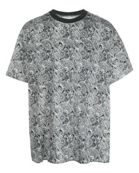 T-shirt girocollo con stampa cachemire grigia di Nike