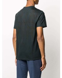 T-shirt girocollo con stampa cachemire nera di Etro