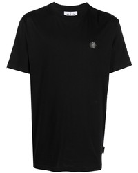 T-shirt girocollo con stampa serpente nera di Philipp Plein
