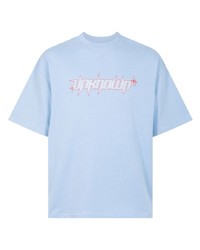 T-shirt girocollo con stelle azzurra di Unknown UK