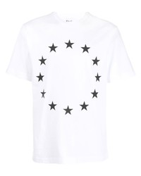T-shirt girocollo con stelle bianca e nera di Études