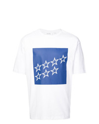 T-shirt girocollo con stelle bianca di Calvin Klein 205W39nyc