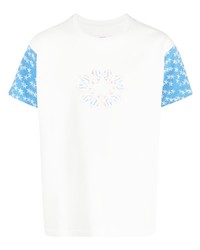 T-shirt girocollo con stelle bianca di ERL