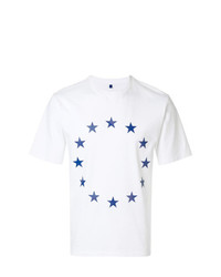 T-shirt girocollo con stelle bianca di Études