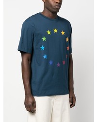 T-shirt girocollo con stelle blu scuro di Études