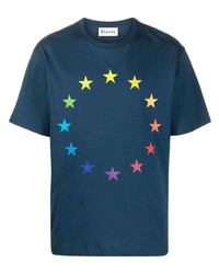 T-shirt girocollo con stelle blu scuro di Études
