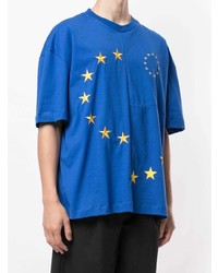 T-shirt girocollo con stelle blu di Études