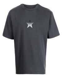 T-shirt girocollo con stelle grigio scuro di agnès b.