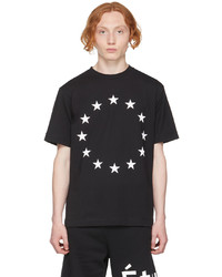 T-shirt girocollo con stelle nera e bianca di Études