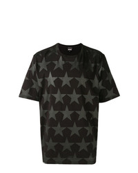 T-shirt girocollo con stelle nera di Just Cavalli