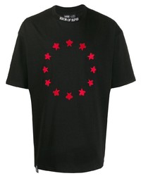 T-shirt girocollo con stelle nera di Vision Of Super
