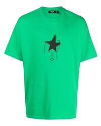 T-shirt girocollo con stelle verde di FIVE CM