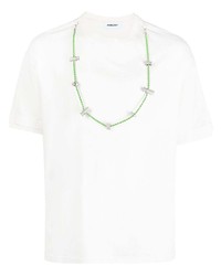 T-shirt girocollo decorata bianca di Ambush