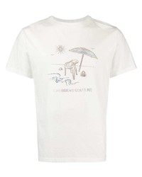T-shirt girocollo decorata bianca di Botter