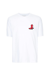 T-shirt girocollo decorata bianca di CK Calvin Klein