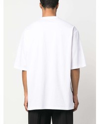 T-shirt girocollo decorata bianca di Balmain