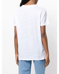 T-shirt girocollo decorata bianca di IRO