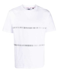 T-shirt girocollo decorata bianca di Gcds