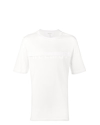 T-shirt girocollo decorata bianca di Helmut Lang
