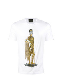T-shirt girocollo decorata bianca di John Richmond