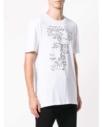 T-shirt girocollo decorata bianca di Versace Collection
