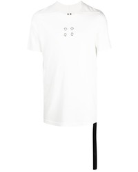 T-shirt girocollo decorata bianca di Rick Owens DRKSHDW