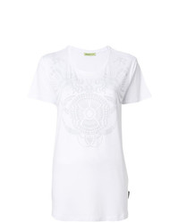 T-shirt girocollo decorata bianca di Versace Jeans