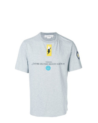T-shirt girocollo decorata grigia di Golden Goose Deluxe Brand