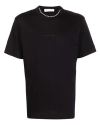 T-shirt girocollo decorata nera di 1017 Alyx 9Sm