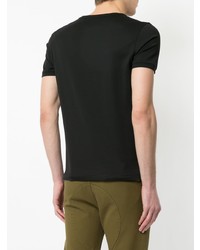 T-shirt girocollo decorata nera di Fendi