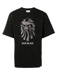 T-shirt girocollo decorata nera di BAPE BLACK *A BATHING APE®
