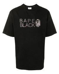 T-shirt girocollo decorata nera di BAPE BLACK *A BATHING APE®