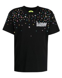 T-shirt girocollo decorata nera di BARROW