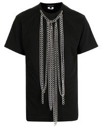 T-shirt girocollo decorata nera di Comme Des Garcons Homme Plus