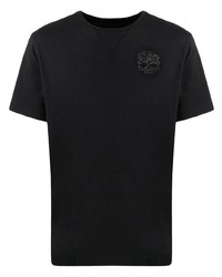 T-shirt girocollo decorata nera di Hydrogen