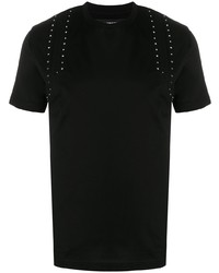 T-shirt girocollo decorata nera di Les Hommes