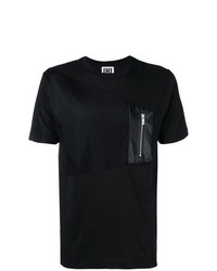 T-shirt girocollo decorata nera di Les Hommes Urban