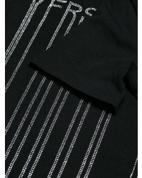 T-shirt girocollo decorata nera di Versace Jeans