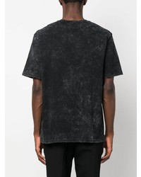 T-shirt girocollo decorata nera di Just Cavalli