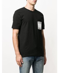 T-shirt girocollo decorata nera di CK Jeans