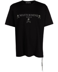 T-shirt girocollo decorata nera di Mastermind World