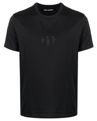 T-shirt girocollo decorata nera di Neil Barrett