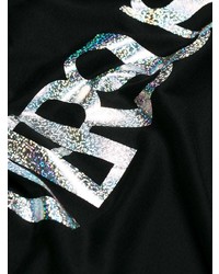 T-shirt girocollo decorata nera di Versus