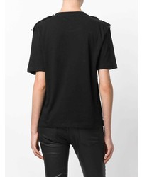 T-shirt girocollo decorata nera di Faith Connexion